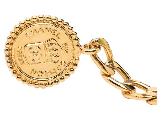 Goldplattierte Kettengürtel Chanel Coco Mark RUE CAMBON Golden - Ansicht 2