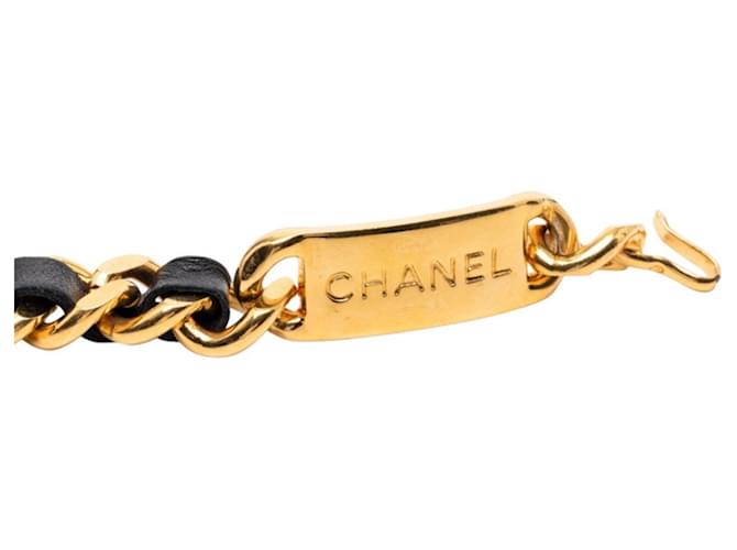 Cambon Chanel Coco Mark Kettengürtel Schwarz Golden - Ansicht 4