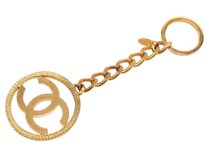 Portachiavi vintage Chanel Coco Mark D'oro - vista 2