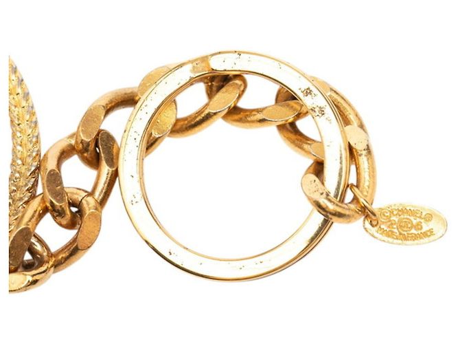 Portachiavi vintage Chanel Coco Mark D'oro - vista 3