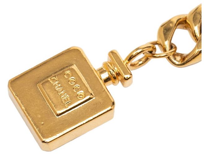 Timeless Chanel Vintage Goldene Kette Gürtel - Ansicht 3