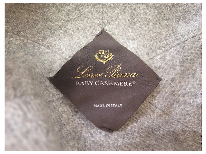 NUOVO CAPPELLO DA BASEBALL LORO PIANA M 57 IN CACHEMIRE BLU - vista 7