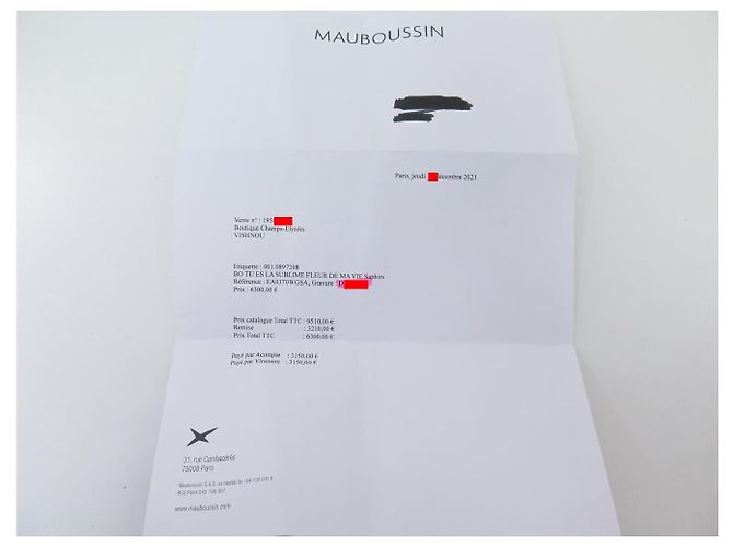 ORECCHINI MAUBOUSSIN SEI IL FIORE SUBLIME DELLA MIA VITA ORO E ZAFFIRO Argento - vista 16