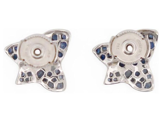ORECCHINI MAUBOUSSIN SEI IL FIORE SUBLIME DELLA MIA VITA ORO E ZAFFIRO Argento - vista 2