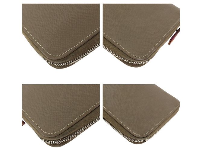 Carteira Longa Azap Silk'in Hermès Bege Marrom - vista 4