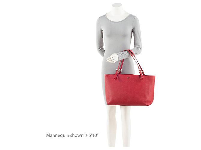 Tory Burch Leder York Tote Rot - Ansicht 5