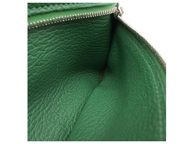 Portafoglio lungo Souffle Bearn in capra Hermès verde - vista 9