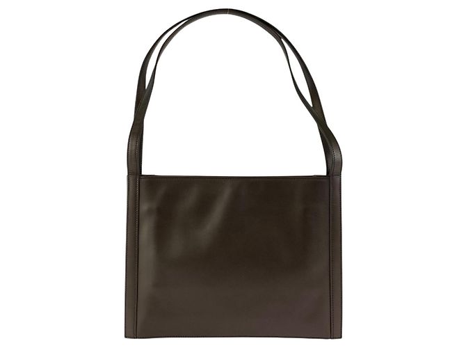 Gucci Metallic braune Leder Schultertasche - Ansicht 2