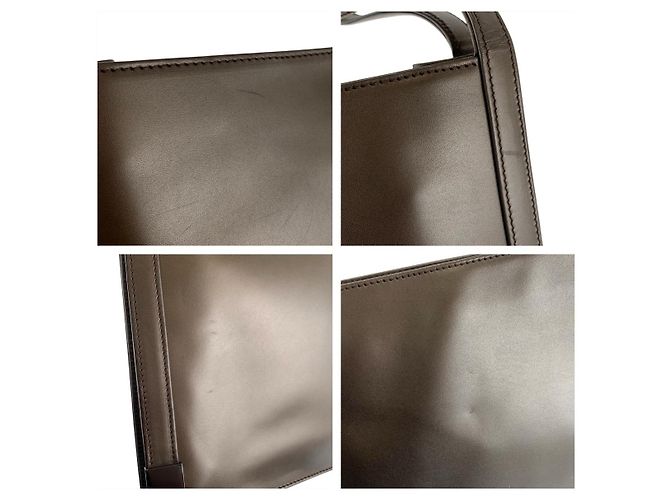 Gucci Metallic braune Leder Schultertasche - Ansicht 5