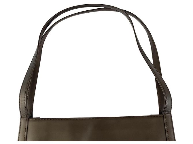 Gucci Metallic braune Leder Schultertasche - Ansicht 9
