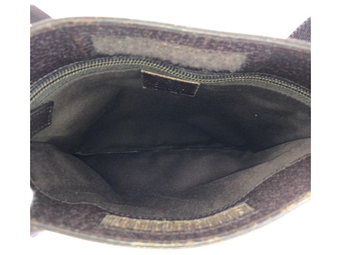 Borsa a Spalla in Tela GG e Pelle Gucci Marrone - vista 9