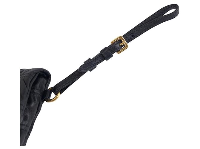 Clutch in pelle nera Prada Nero - vista 7