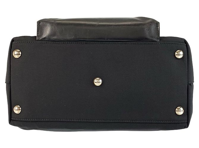 Sac fourre-tout en nylon/cuir Gucci Noir - vue 10