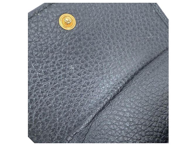 Portafoglio compatto in pelle nera GG Supreme di Gucci Nero - vista 8