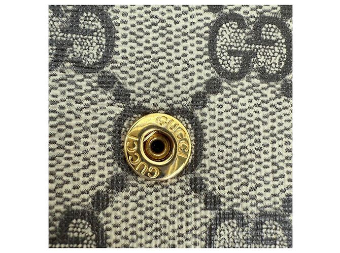 Portafoglio compatto in pelle nera GG Supreme di Gucci Nero - vista 9
