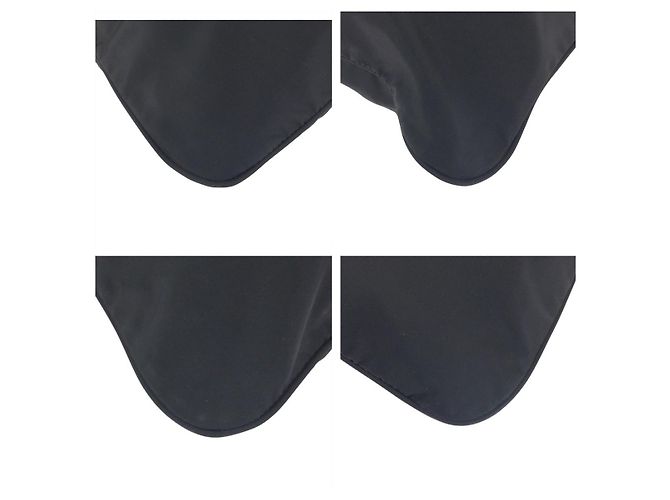 Bolsa de ombro em nylon tessuto com logo triangular Prada Preto - vista 3
