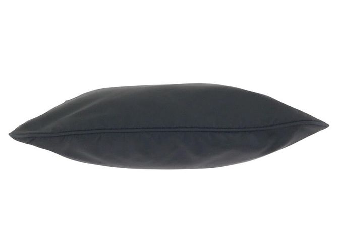 Bolsa de ombro em nylon tessuto com logo triangular Prada Preto - vista 9