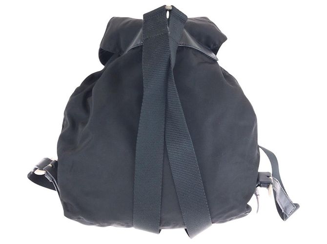Prada Nylon Tessuto Logo Rucksack Schwarz - Ansicht 2
