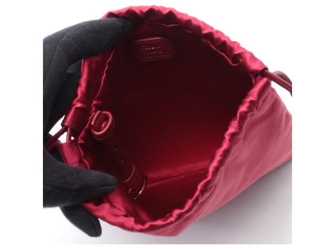 Pochette in seta e pelle Miu Miu - vista 2