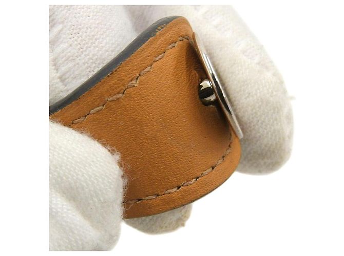 Bracciale in pelle Evelyne di Hermès Nero - vista 7