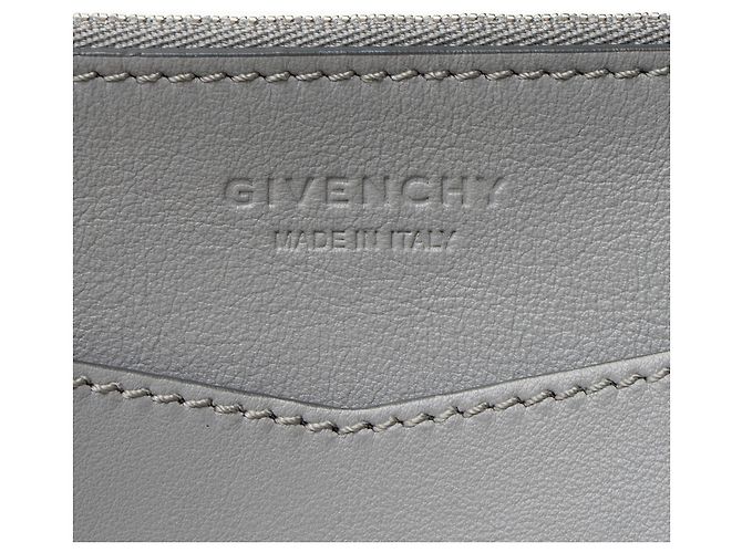 Bolsa bucket de couro Infinity com corrente Givenchy Cinza - vista 10