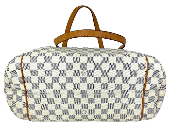 Borsa a Spalla Louis Vuitton Totally GM Damier Azur Bianco - vista 3
