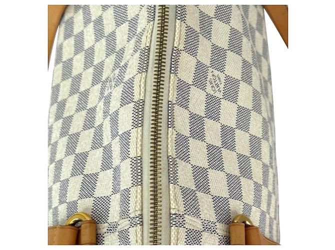 Borsa a Spalla Louis Vuitton Totally GM Damier Azur Bianco - vista 4