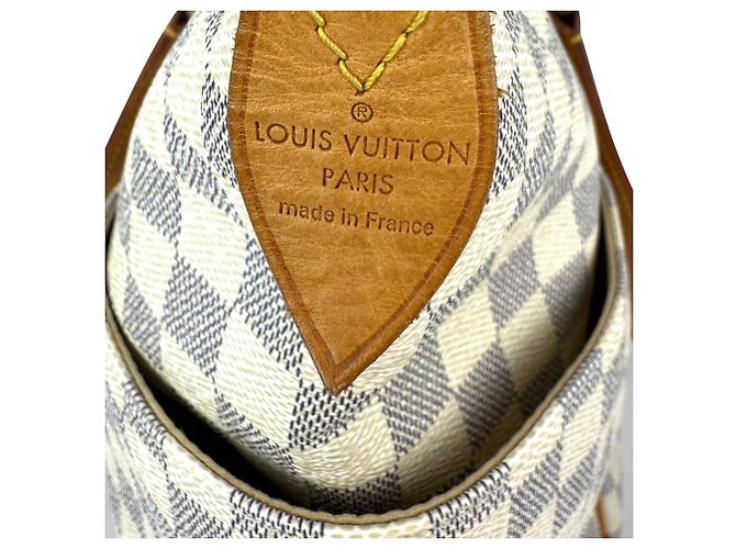 Borsa a Spalla Louis Vuitton Totally GM Damier Azur Bianco - vista 5