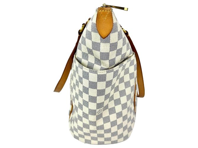 Borsa a Spalla Louis Vuitton Totally GM Damier Azur Bianco - vista 8