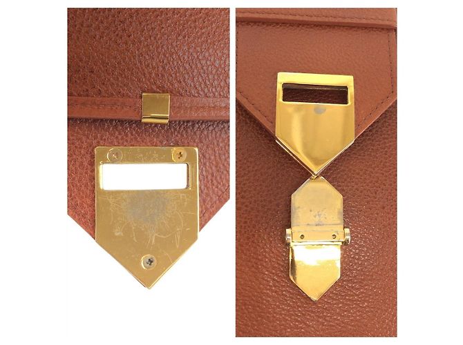 Borsa a Spalla in Pelle Yves Saint Laurent Marrone - vista 5