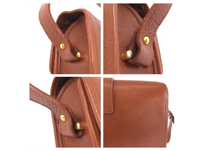 Borsa a Spalla in Pelle Yves Saint Laurent Marrone - vista 6