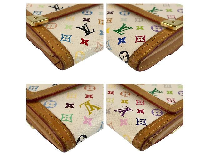 Louis Vuitton Multicolor Kompaktgeldbörse Weiß - Ansicht 4