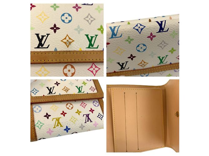 Louis Vuitton Multicolor Kompaktgeldbörse Weiß - Ansicht 6