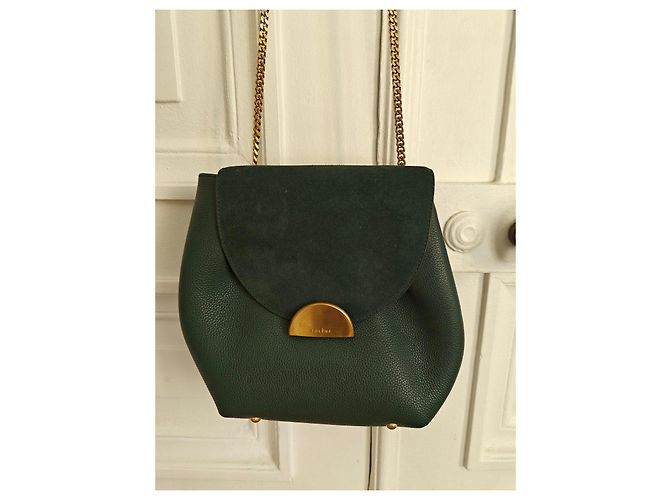 Borsa Polène n° 1 Verde scuro - vista 2