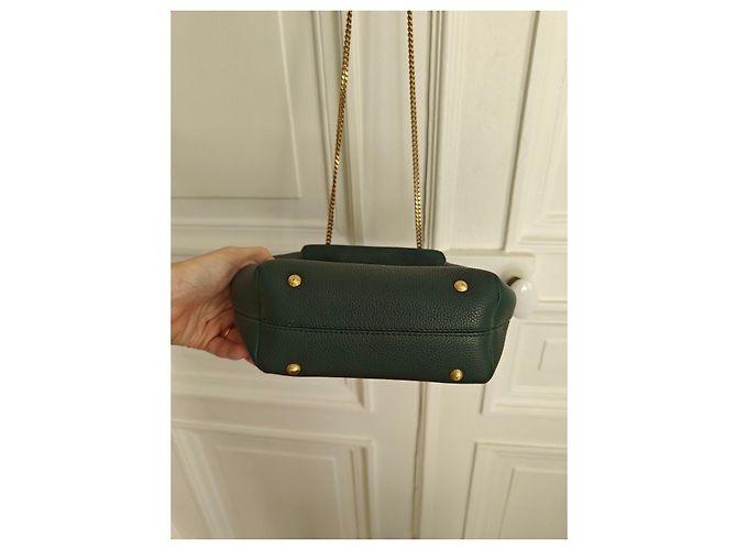 Borsa Polène n° 1 Verde scuro - vista 4