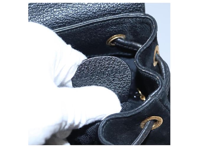 Gucci Gucci bamboo daim mini Nero - vista 6