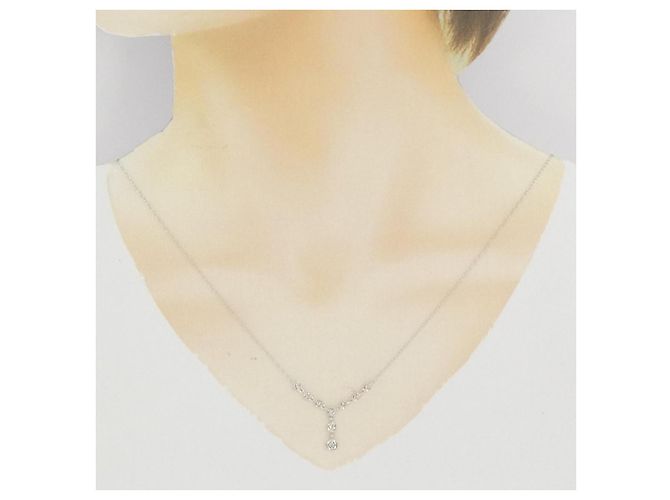 Autre Marque Collana di diamanti in oro bianco Au750 Argento - vista 6