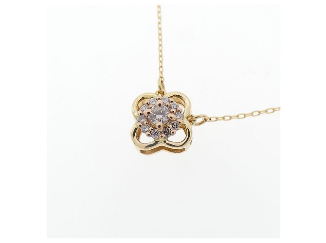 Autre Marque Collana di Diamante a Fiore in Au750 D'oro - vista 3