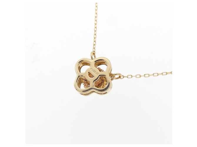 Autre Marque Collana di Diamante a Fiore in Au750 D'oro - vista 4