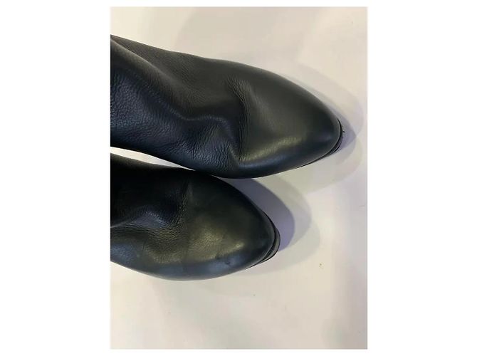 Stivali Jimmy Choo Sopra il Ginocchio in Pelle Neri Nero - vista 5