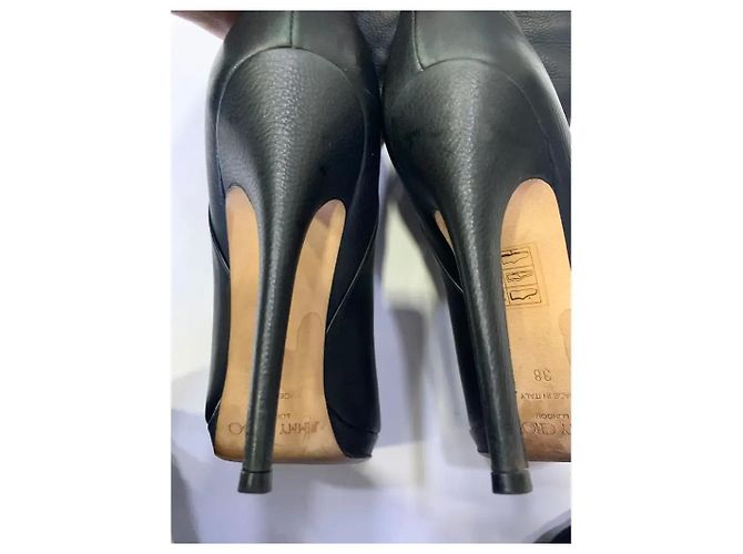 Stivali Jimmy Choo Sopra il Ginocchio in Pelle Neri Nero - vista 6