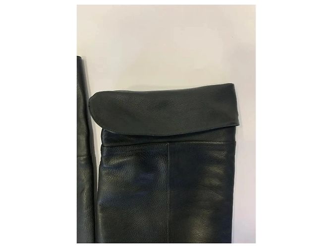 Stivali Jimmy Choo Sopra il Ginocchio in Pelle Neri Nero - vista 9