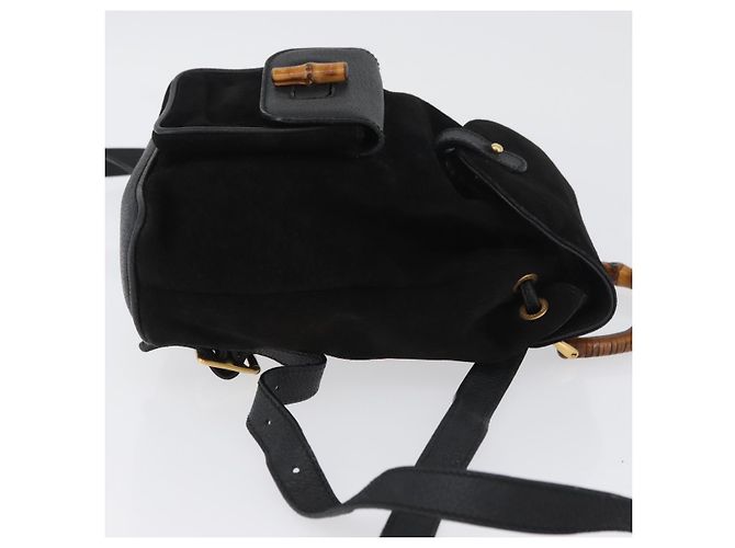 Gucci Gucci bamboo daim mini Nero - vista 3