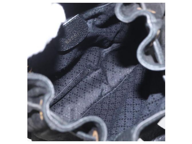 Gucci Gucci bamboo daim mini Nero - vista 5