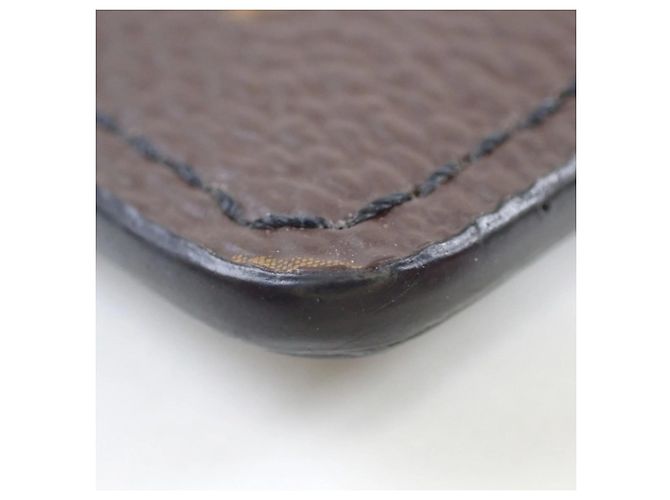 Kartenetui Monogram Macassar Louis Vuitton Braun Schwarz - Ansicht 3