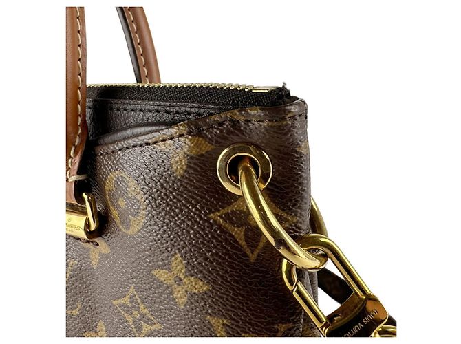 Bolso de mano Pallas BB Monogram Louis Vuitton Castaño Negro Monograma - vista 7