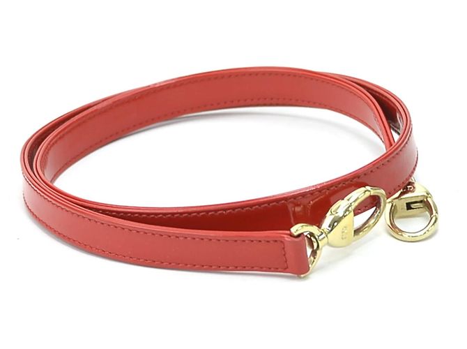 Borsa a mano in pelle verniciata rossa Christian Dior - vista 9