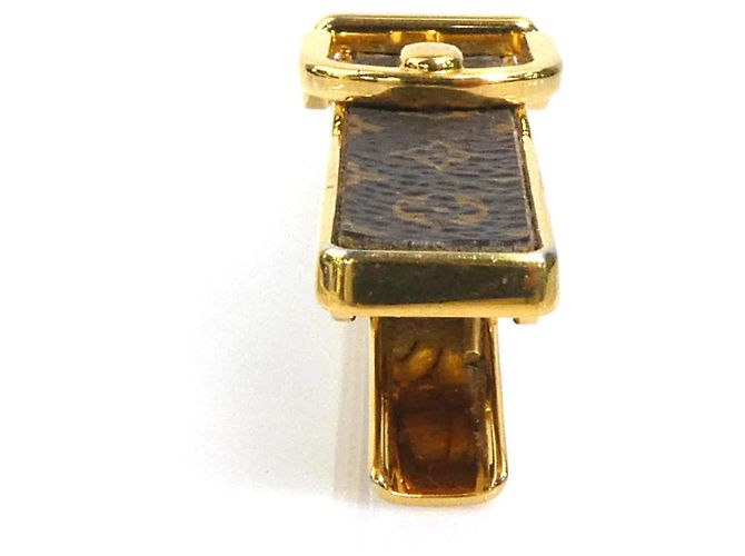 Fermaglio in metallo Monogram Loop di Louis Vuitton Marrone D'oro - vista 4