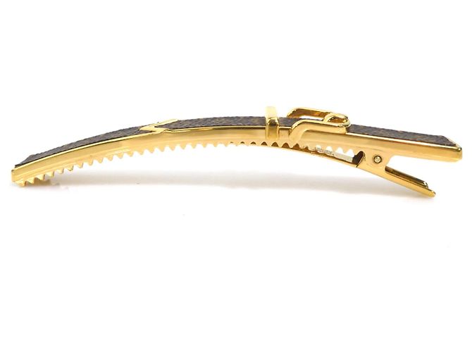 Fermaglio in metallo Monogram Loop di Louis Vuitton Marrone D'oro - vista 5