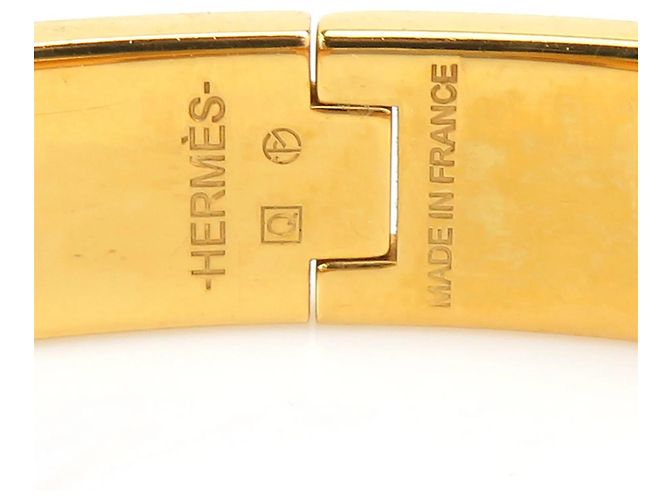 Hermès Pulsera HERMES Clic Clack PM Dorado Naranja - vista 11